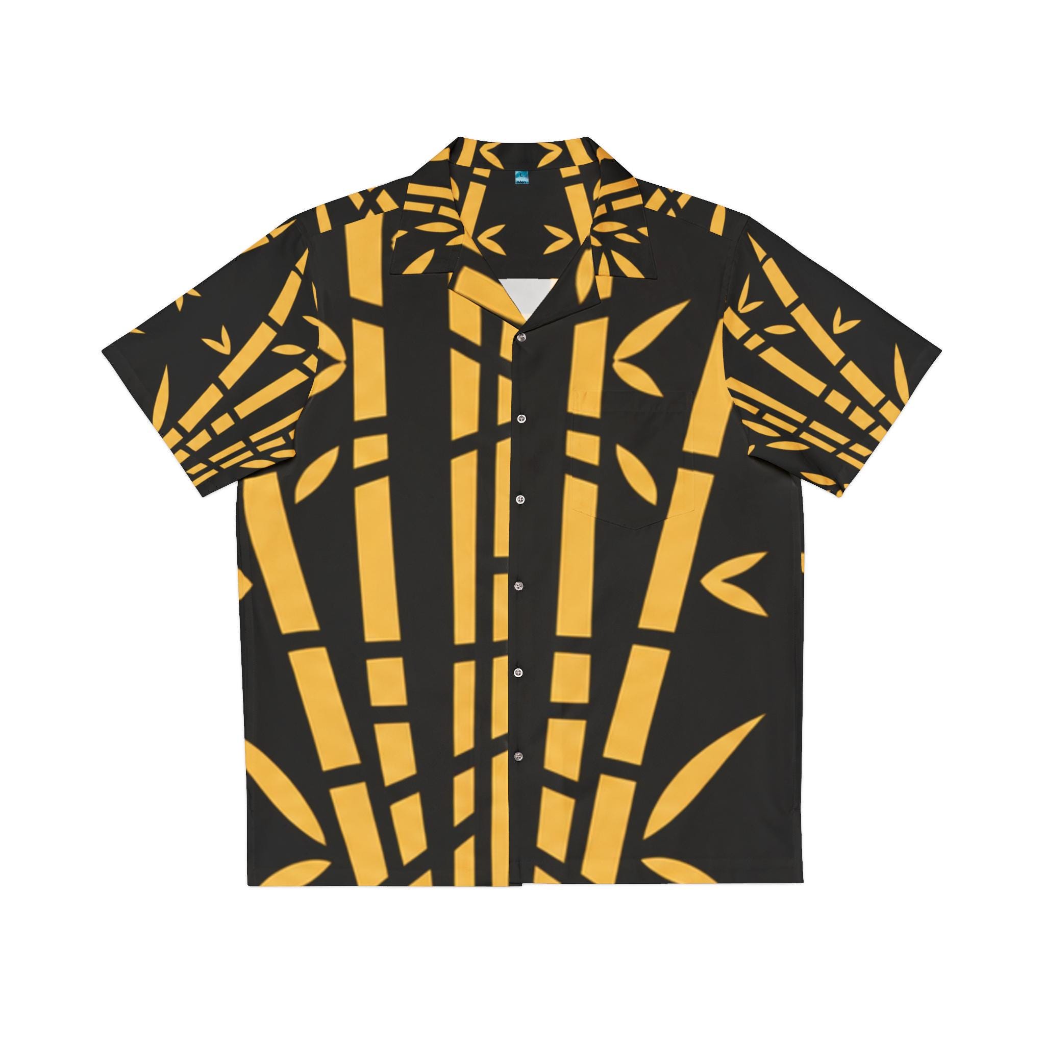 Golden Bamboo Pattern Hawaiian Shirt Bula Shirt