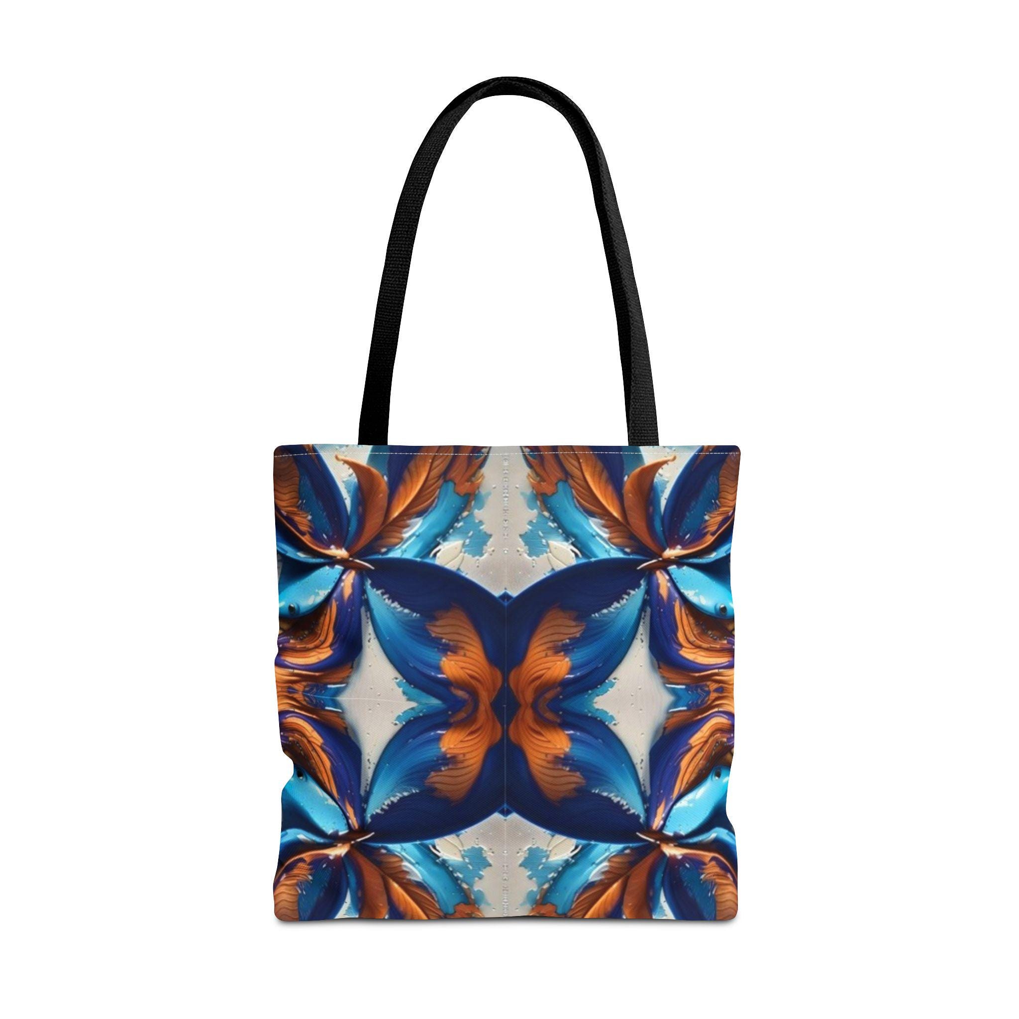 Blue Fan Quad - Tote Bag