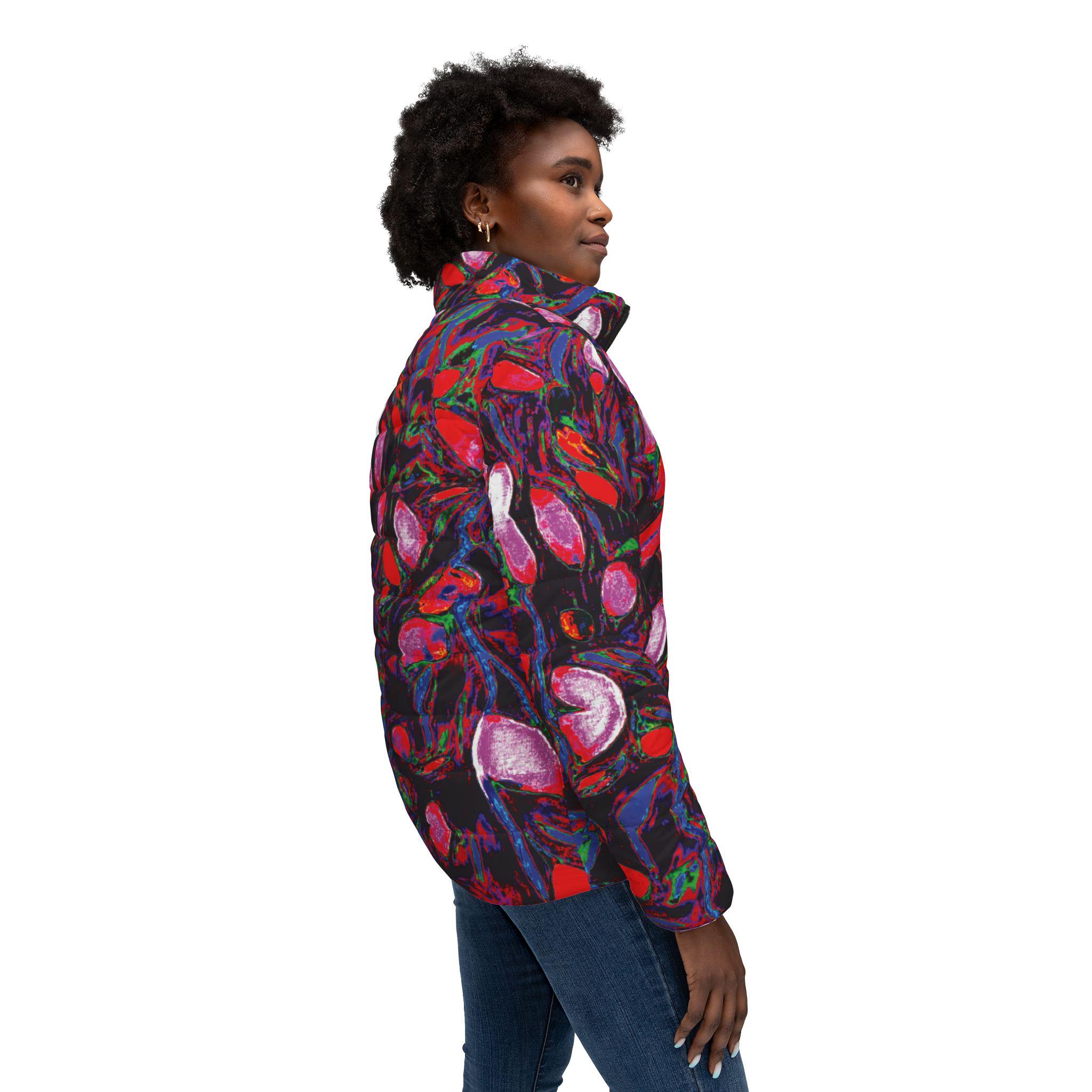 Red Blush - Womens Puffer Jacket