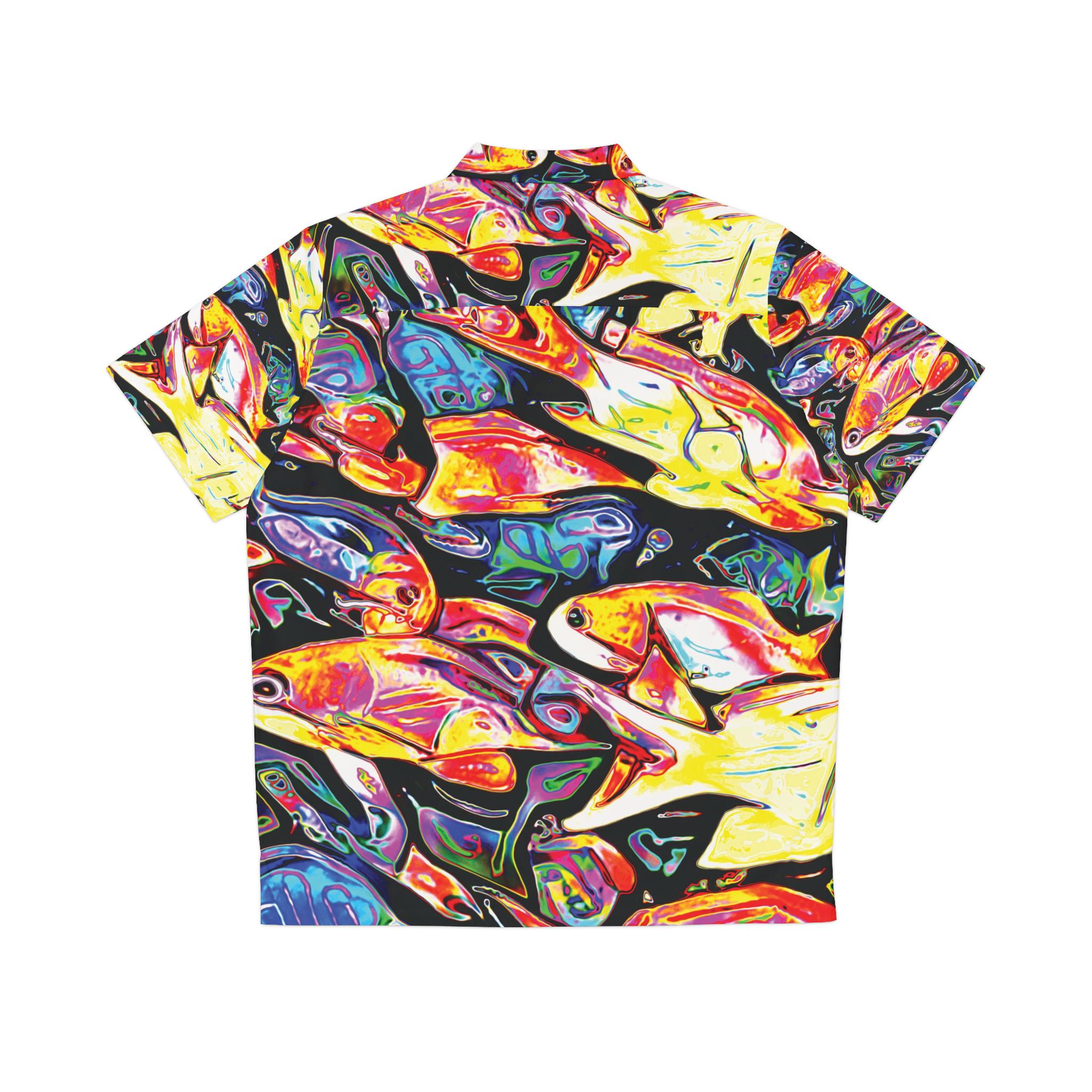 Fish School Hawaiian Shirt - All-Over Print