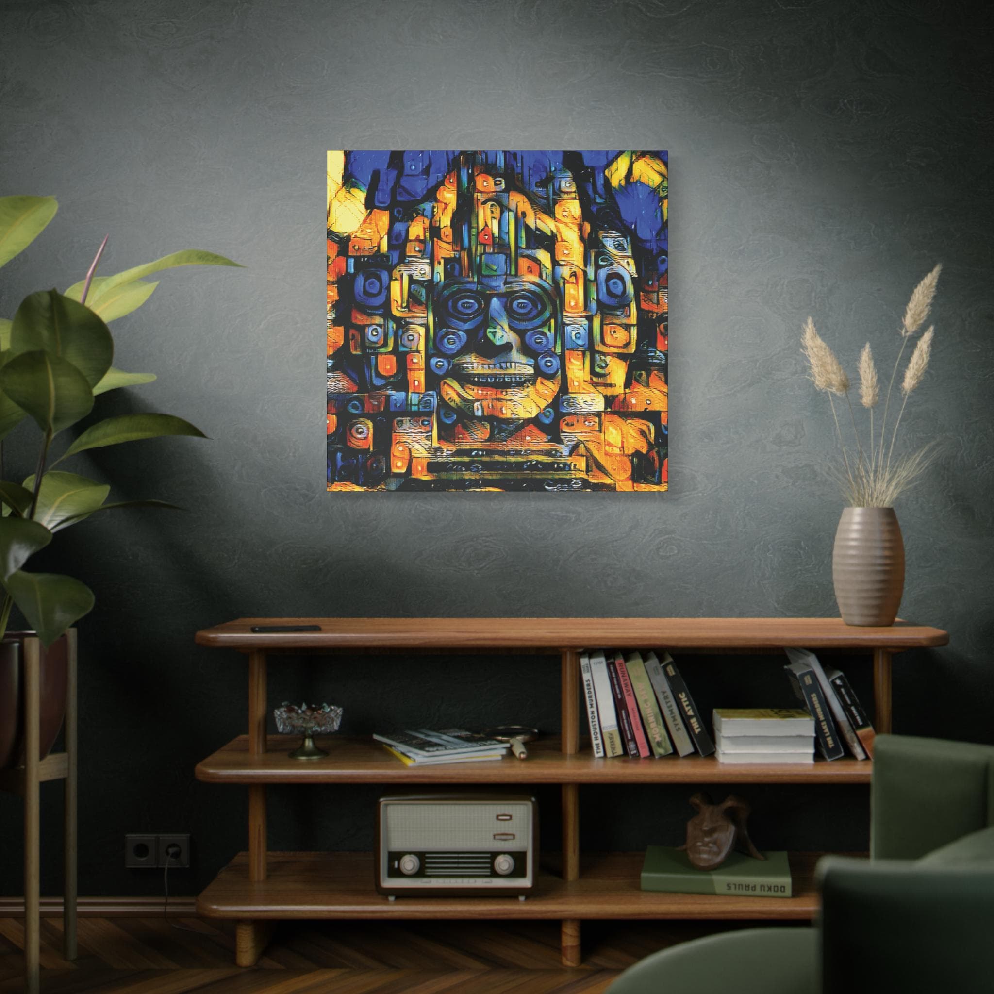 Purple Face - Canvas Wall Art