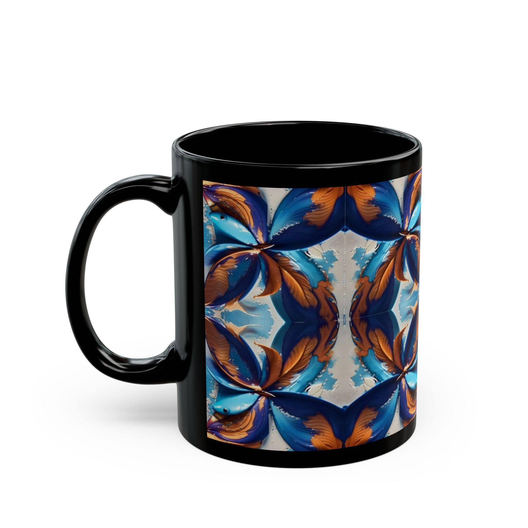 Blue Fan Quad - Mug
