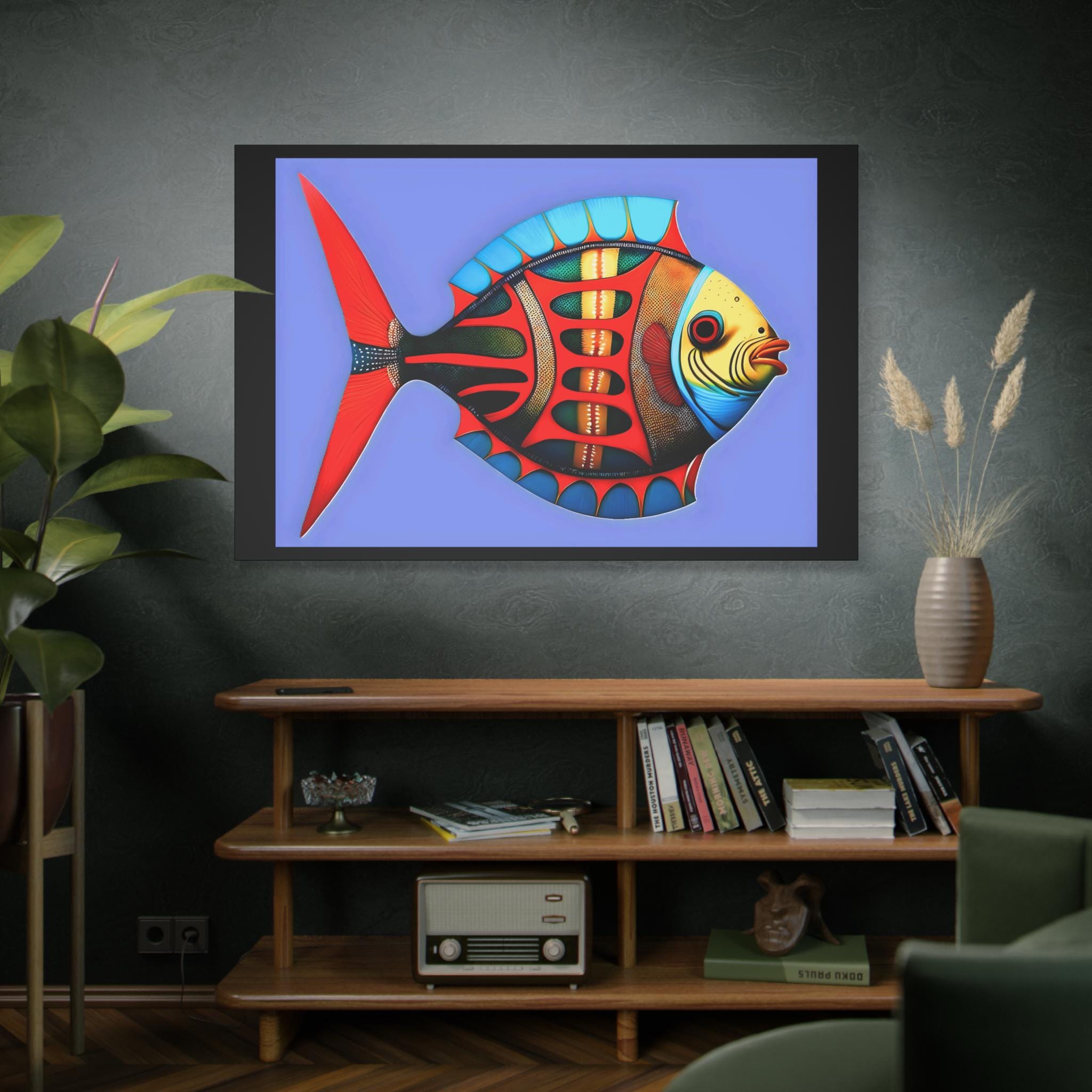 Fish Kiss - Canvas Wall Art