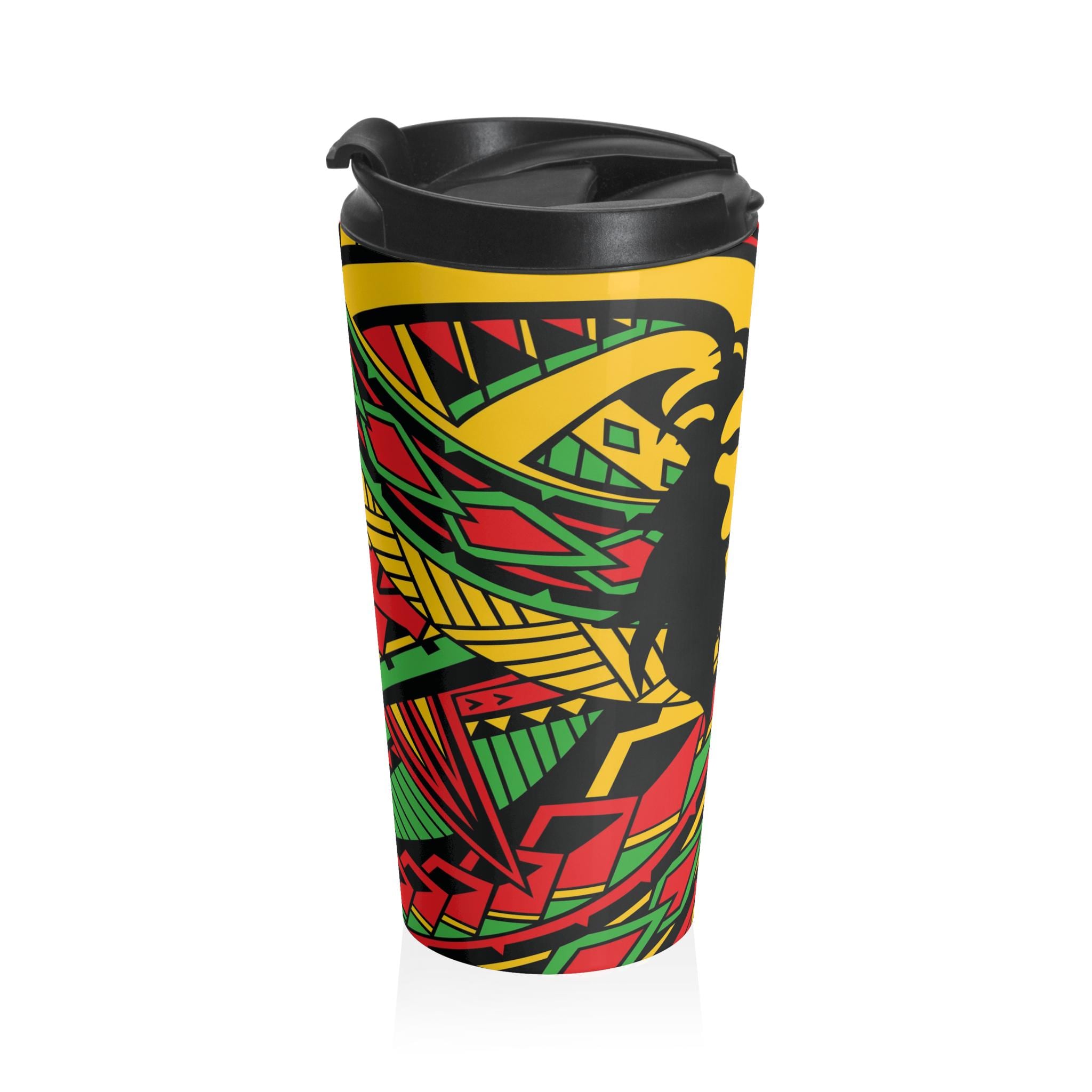 A Reggae Lion Back - Travel Mug