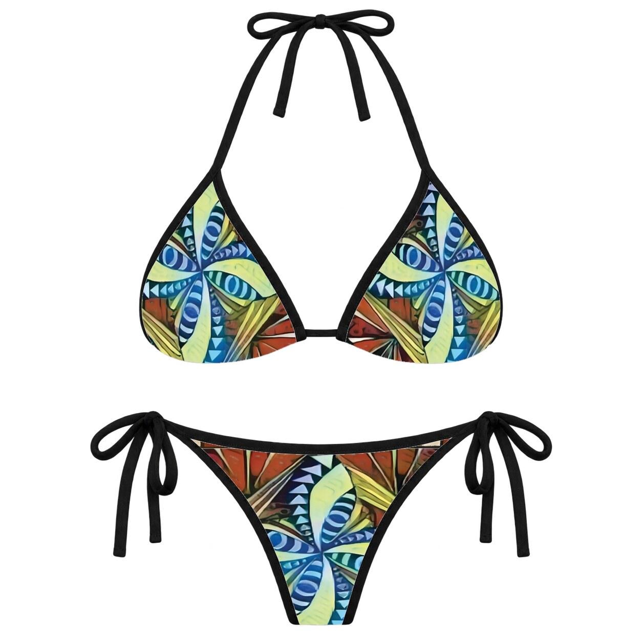 Tapa With Border Bikini