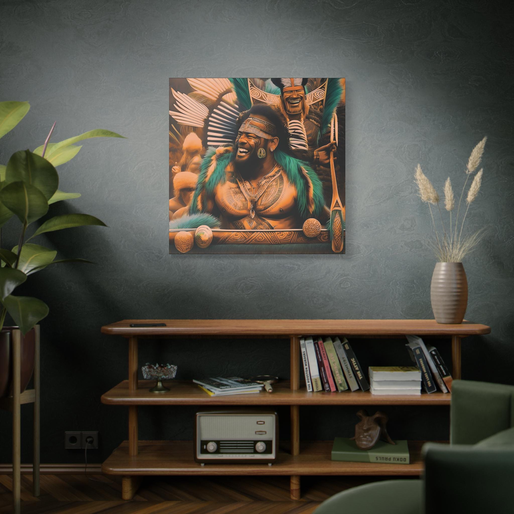 Laughing Cheif - Canvas Wall Art