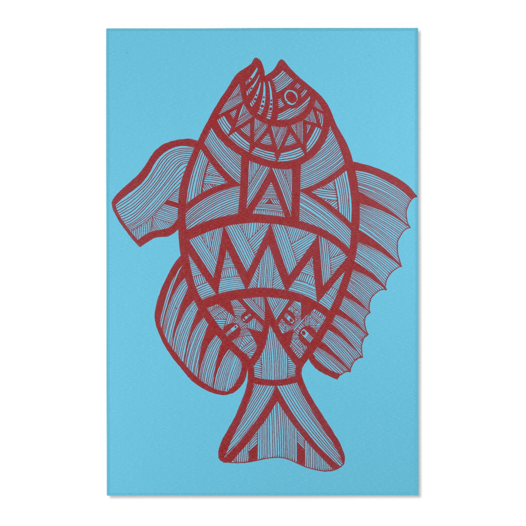 Red Fish 5 - Area Rug