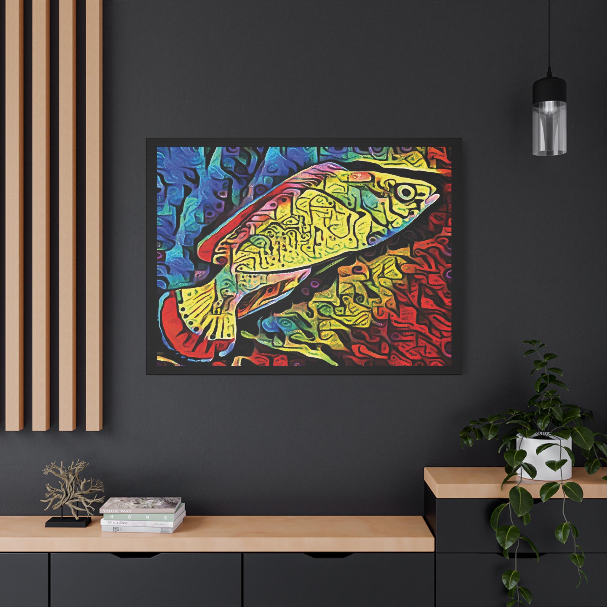 Red Margin Left - Canvas Wall Art