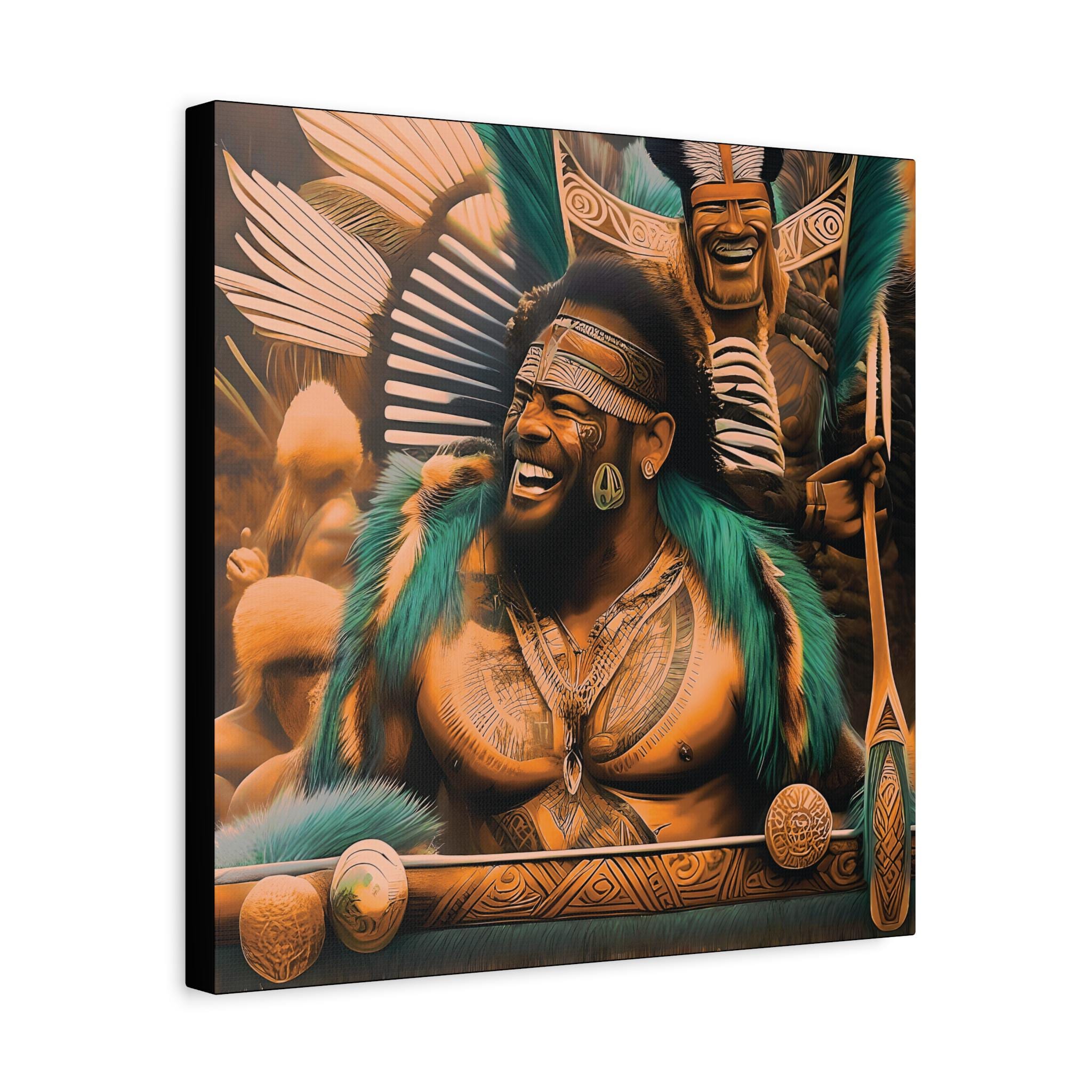 Laughing Cheif - Canvas Wall Art