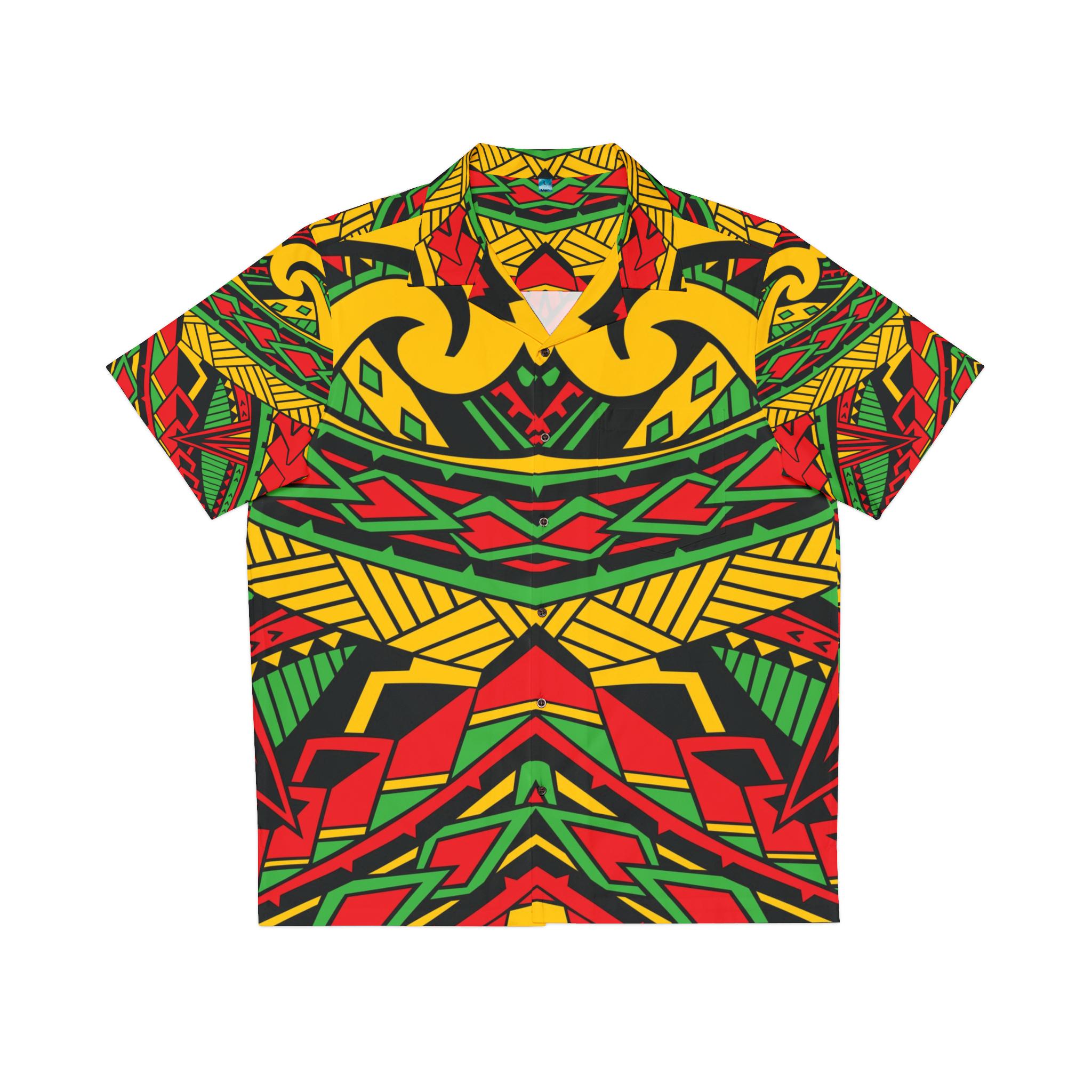 Reggae Lion Front - Hawaiian Shirt