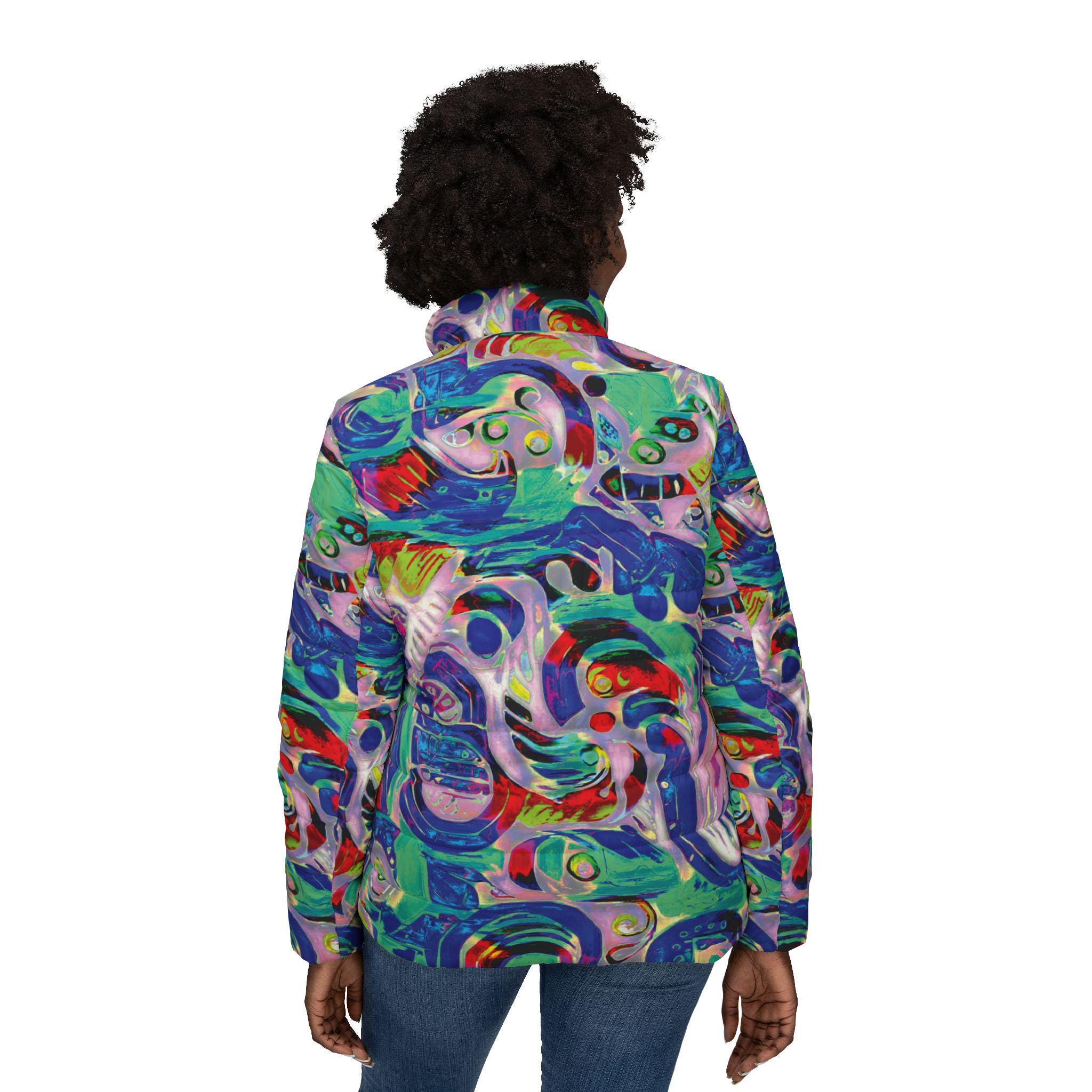Poly Swirl - Womens Puffer Jacket