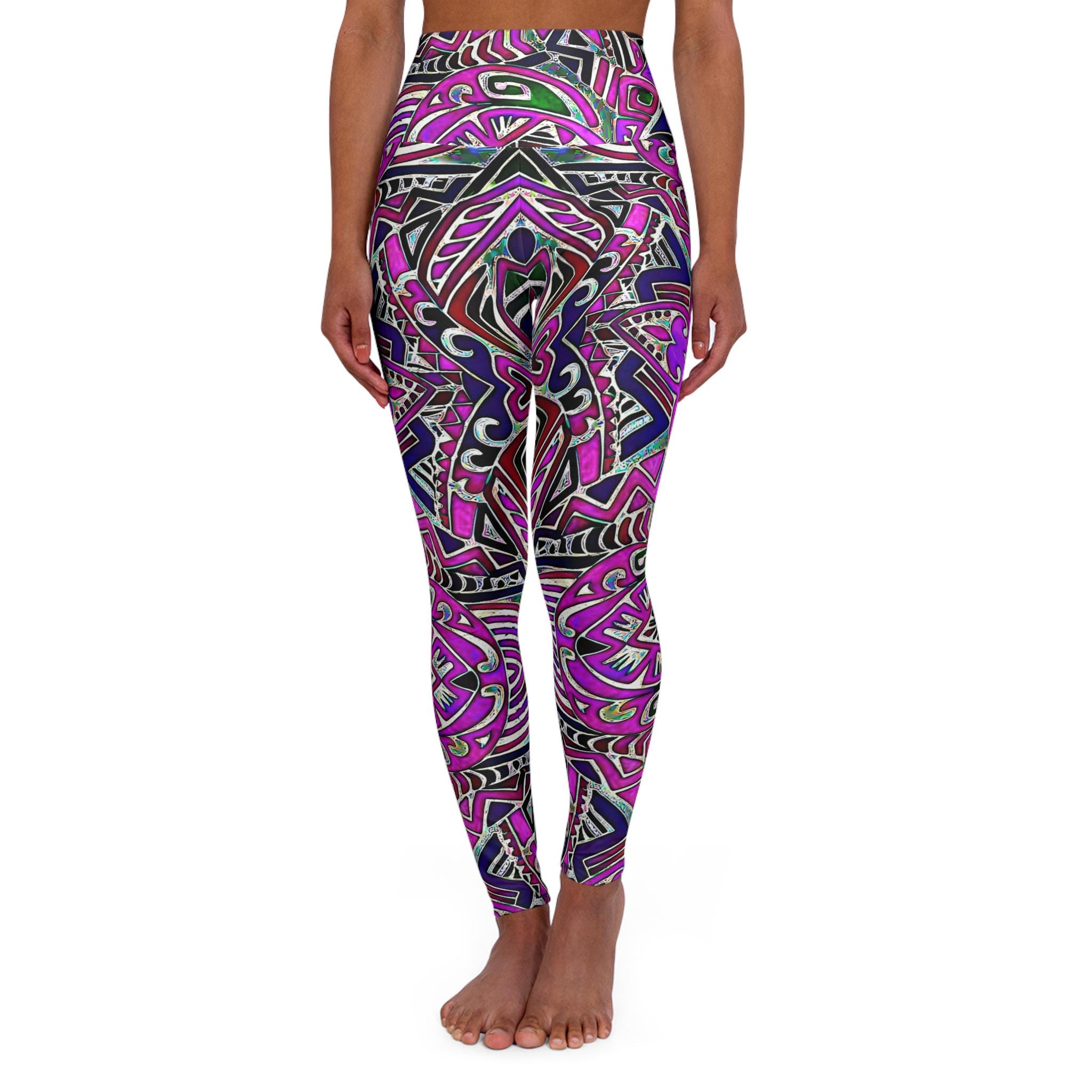 Purple Indo - Yoga Pants