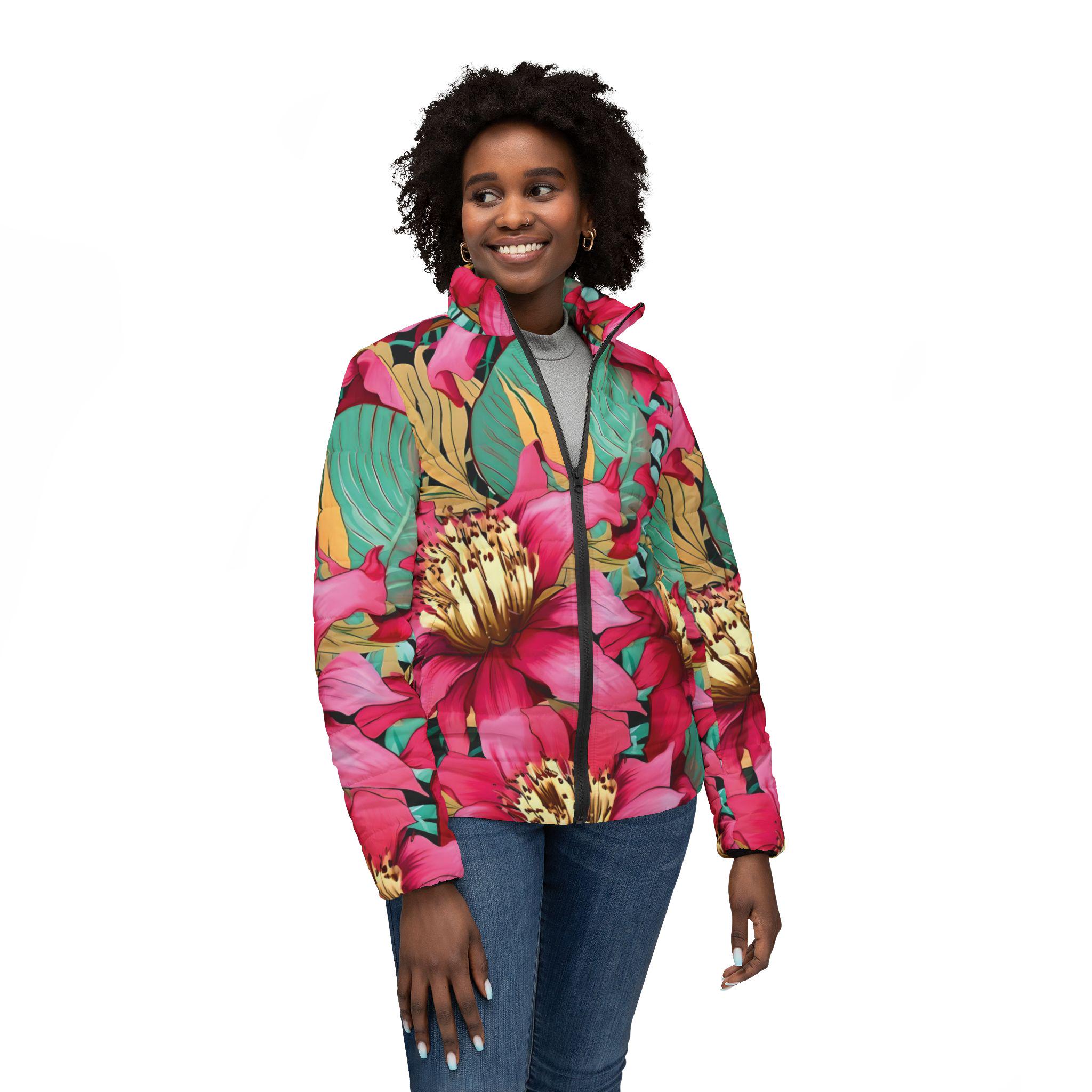 Morning Garden - Womens Puffer Jacket