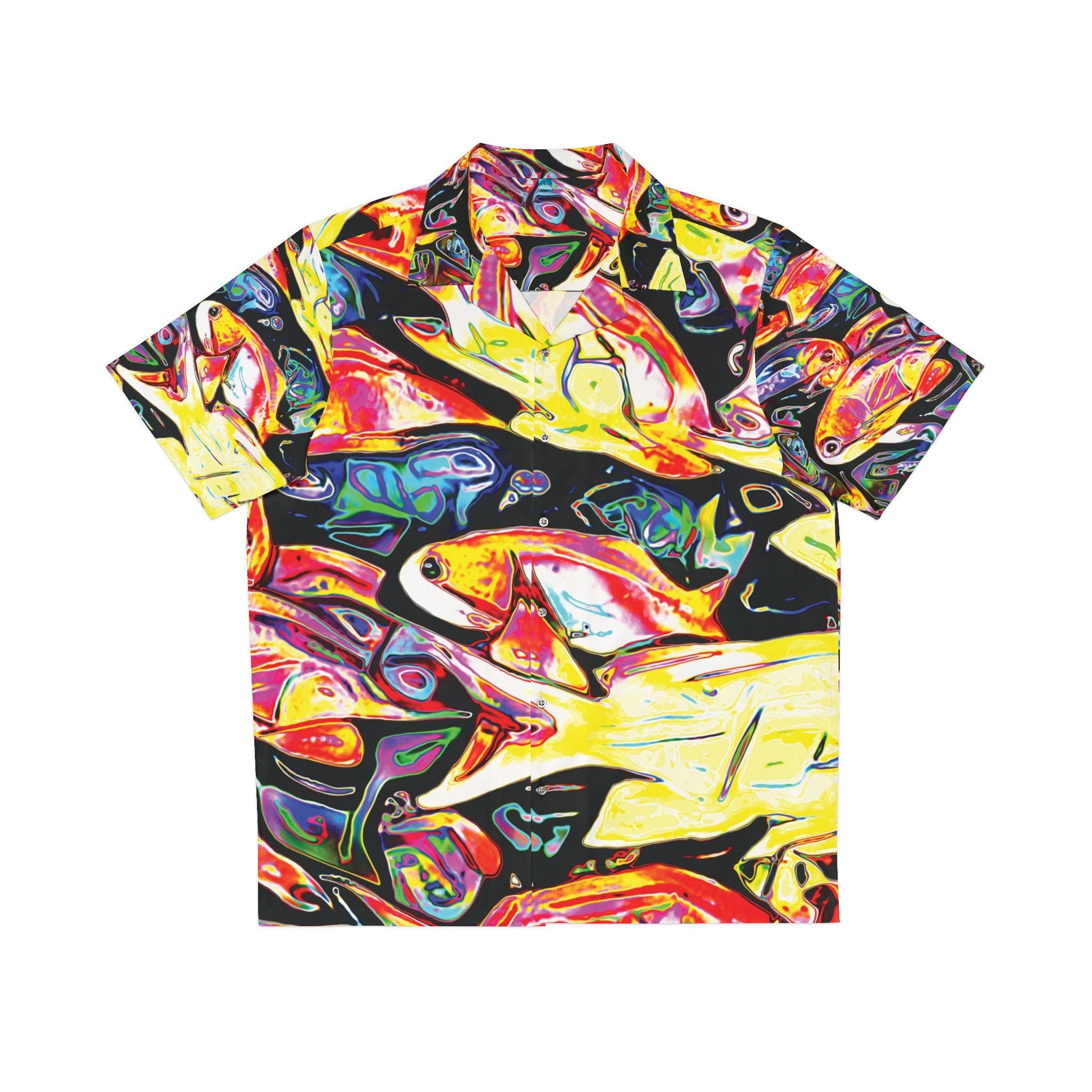 Fish School Hawaiian Shirt - All-Over Print