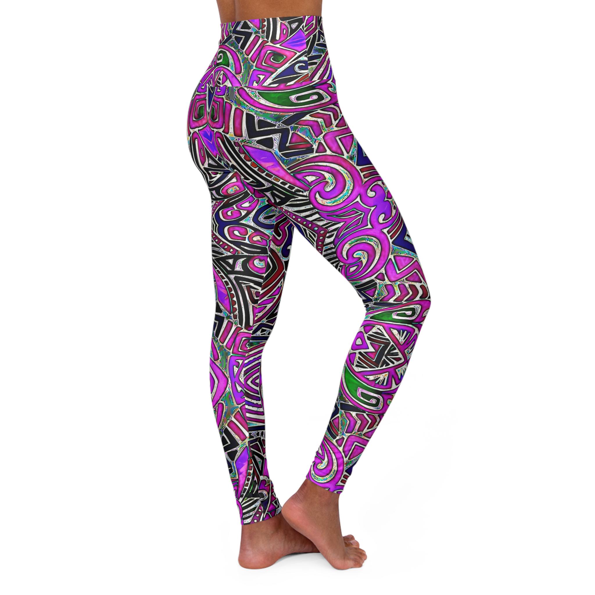 Purple Indo - Yoga Pants