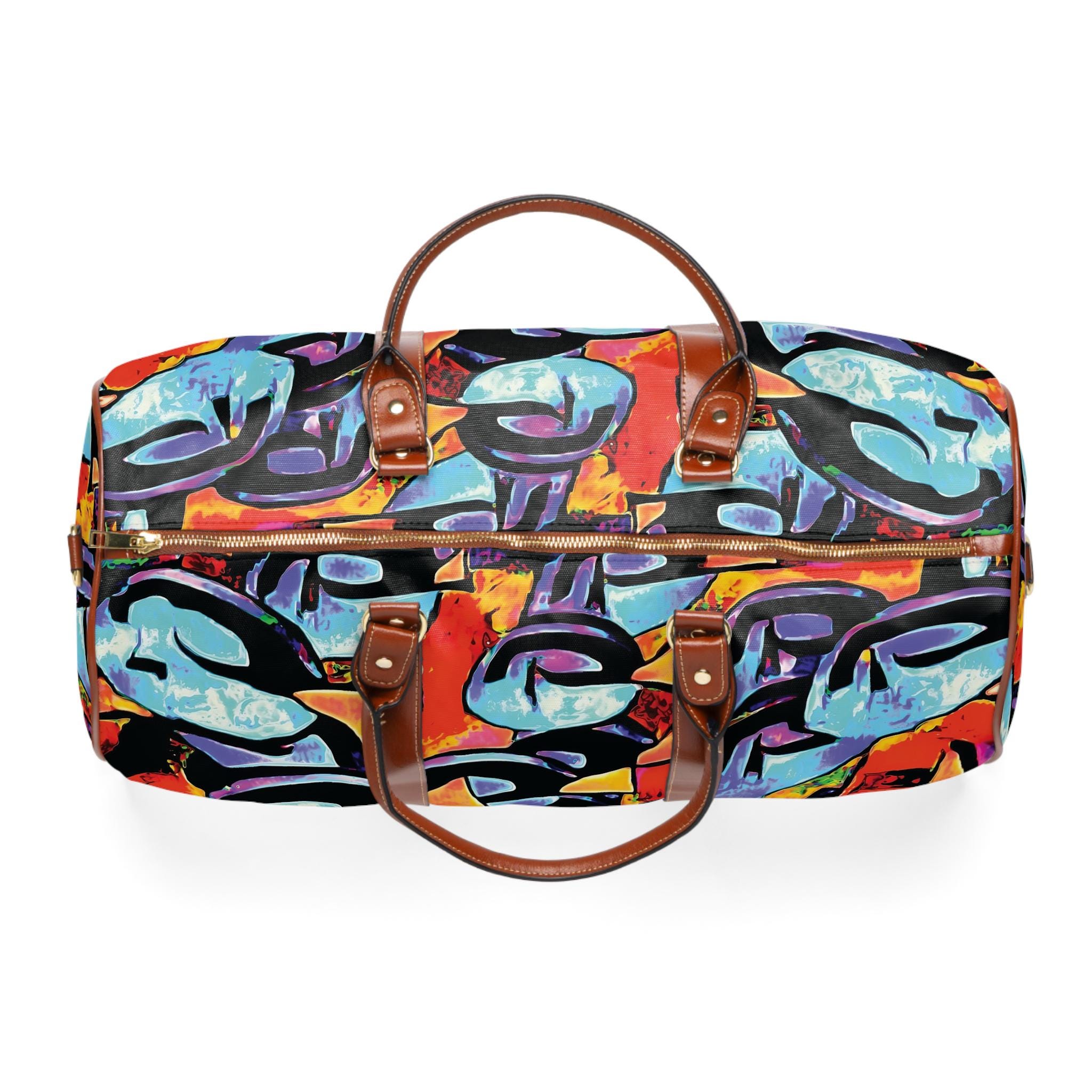 Blue Tang School Waterproof Travel Bag | Marine Fish Ocean Pattern