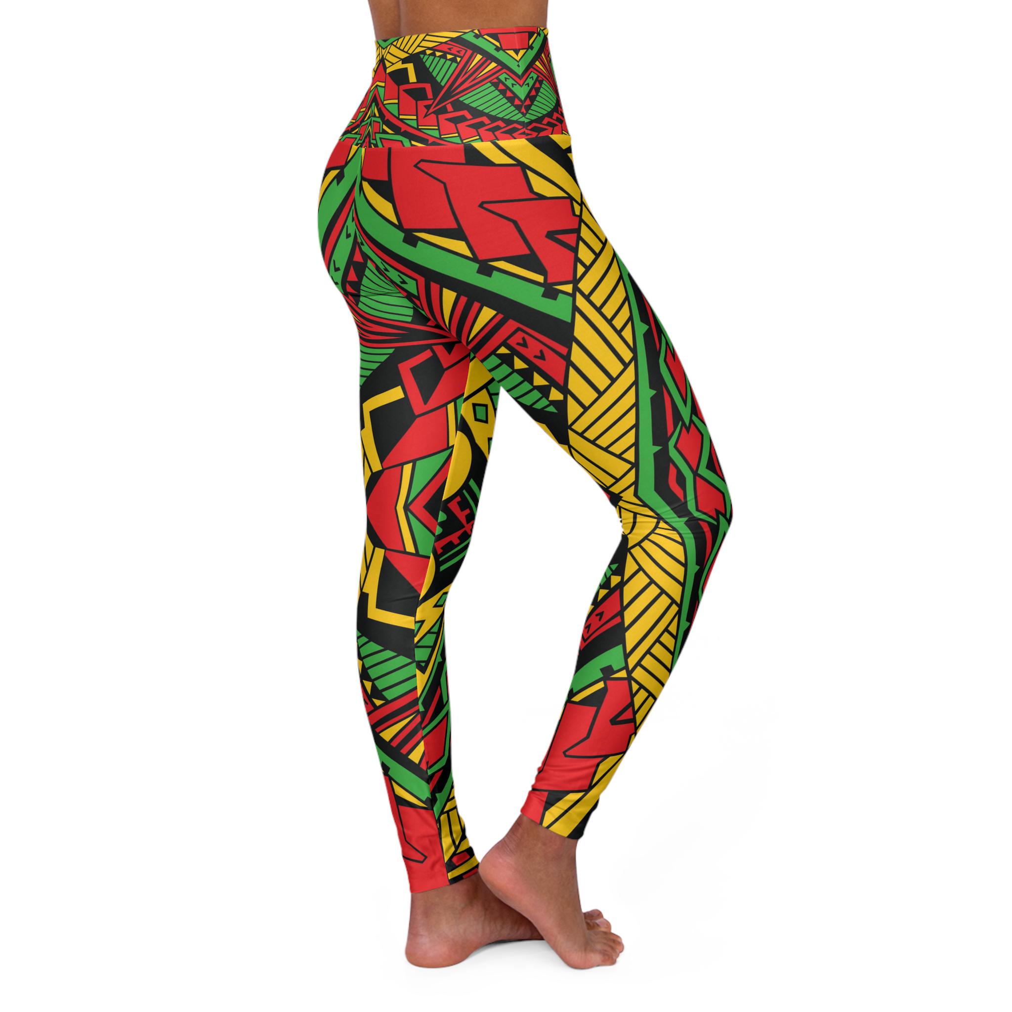 Reggae Lion Front - Yoga Pants
