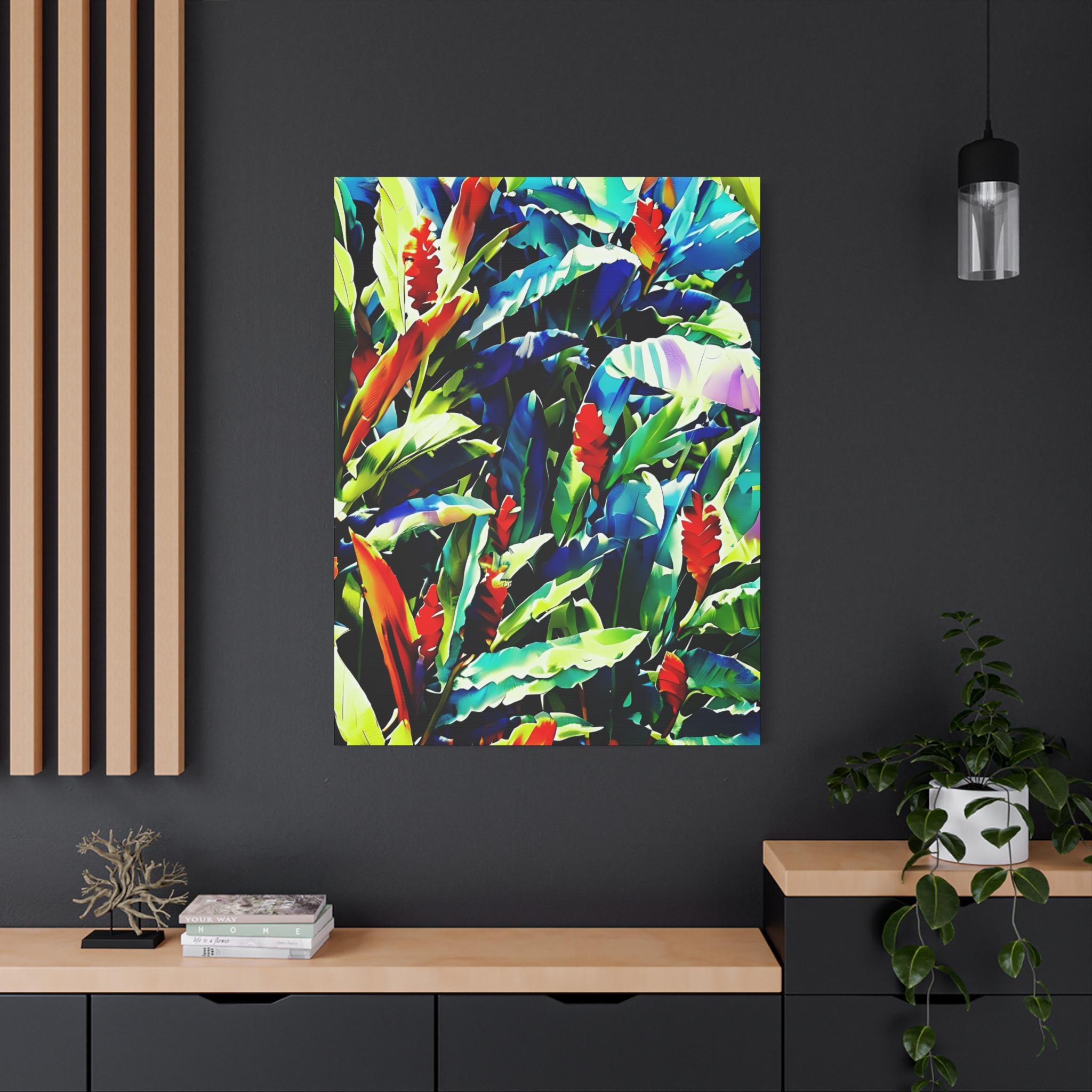 Floral Ginger - Canvas Wall Art