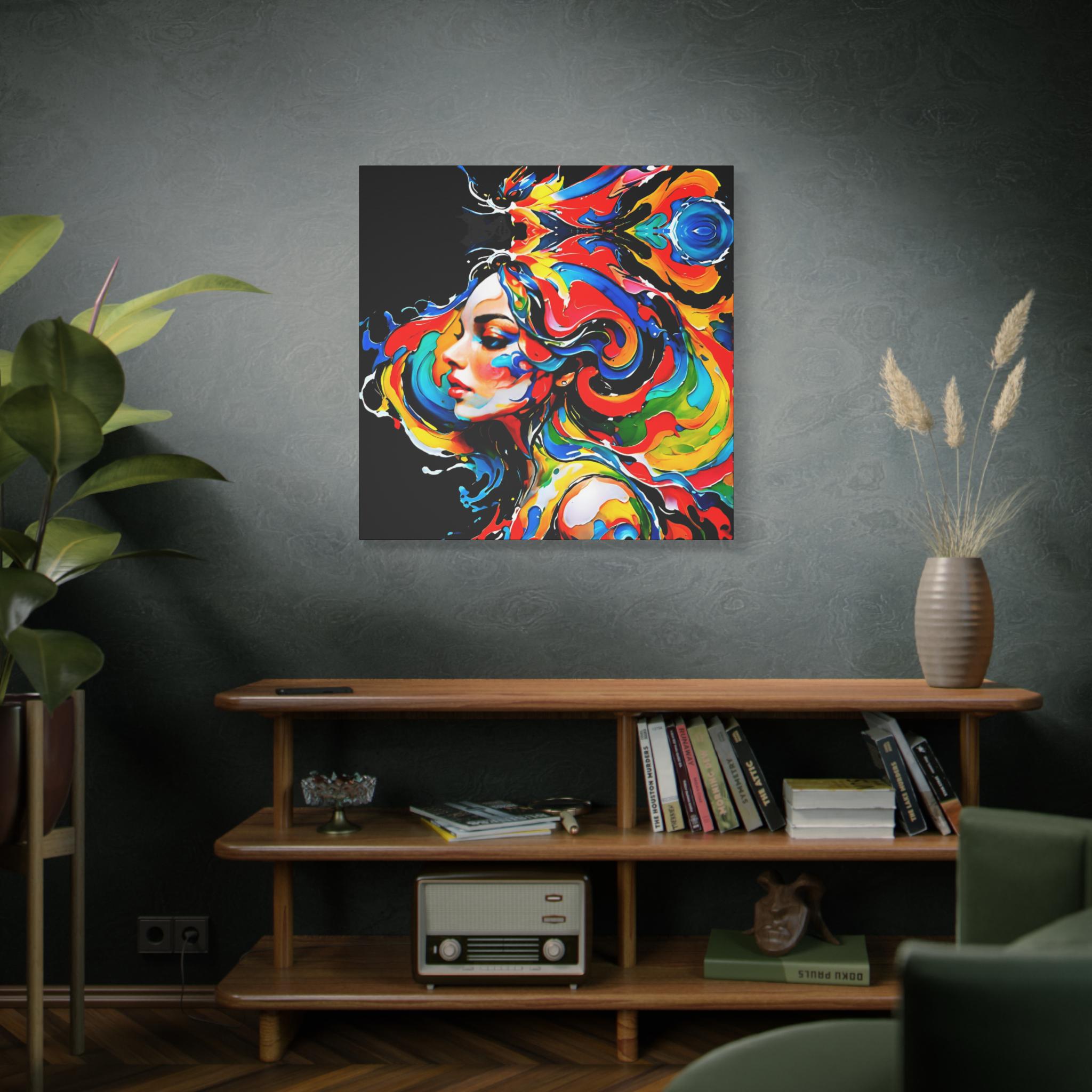 Lady with Paint - Canvas Wall Art