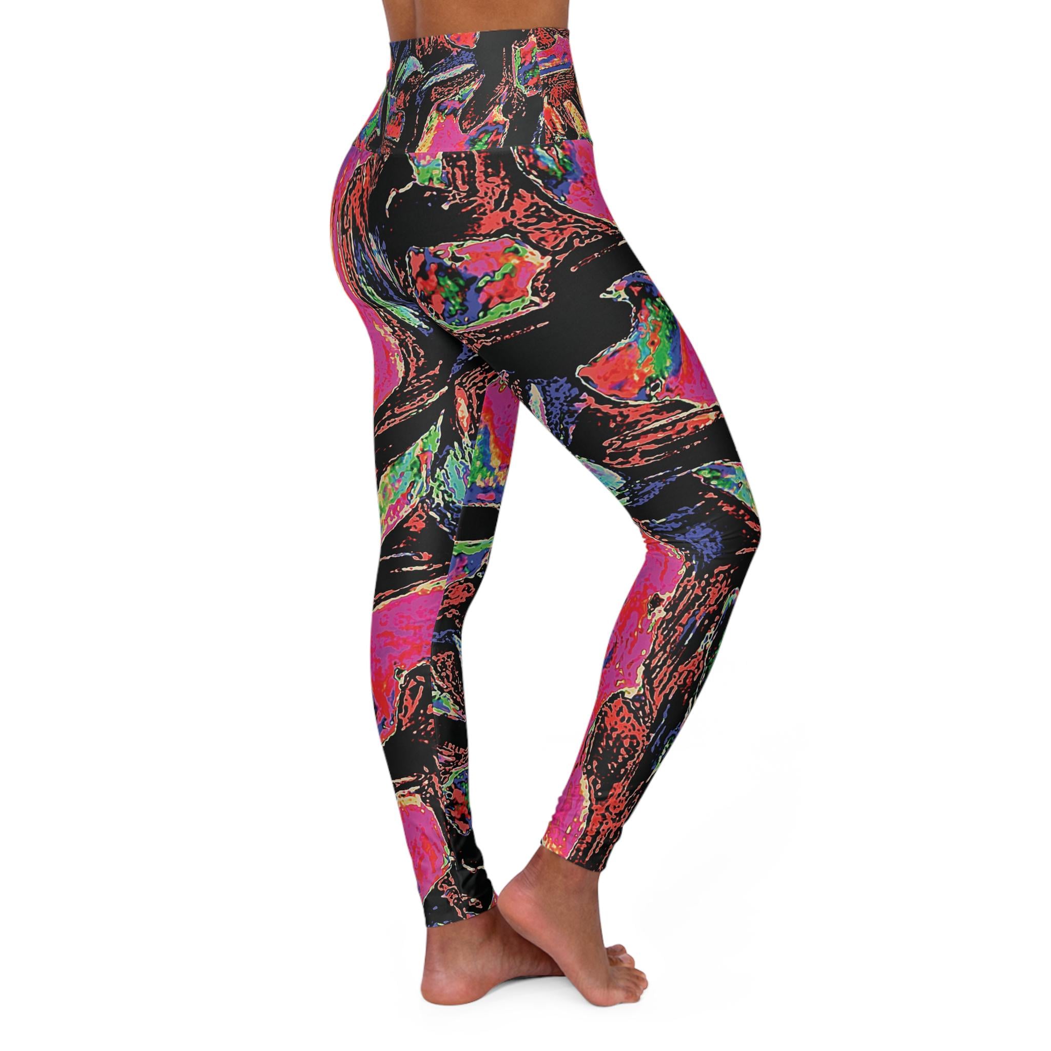 Pink Branch - Yoga Pants