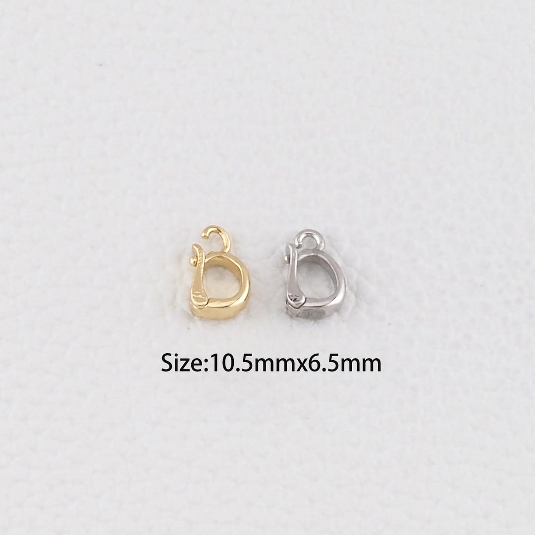 18K Gold Filled Oval Clasp,shortener Enhancer Clasp,spring Push Gate ...
