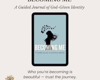 Becoming Me: A Guided Self-Reflection & Personal Growth Journal for Mindfulness | Printable PDF | Digital Download