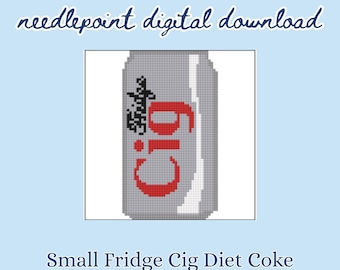 Kleine Cola Nadelspitze Muster PDF | Kühlschrank Cig Nadelspitzen Vorlage | Digitaler Download