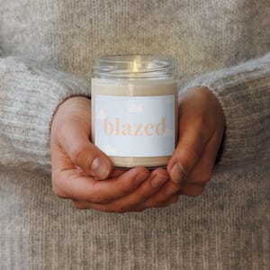 Sweetener inspired Scented soy candle
