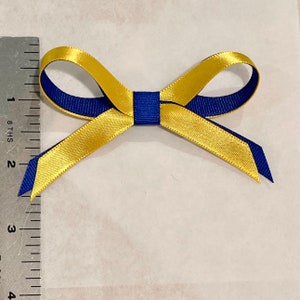 Donate 20 to Ukraine Yellow Blue Ukrainian Awareness Bow Pin Sunflower Fundraising Donation No button Yellow