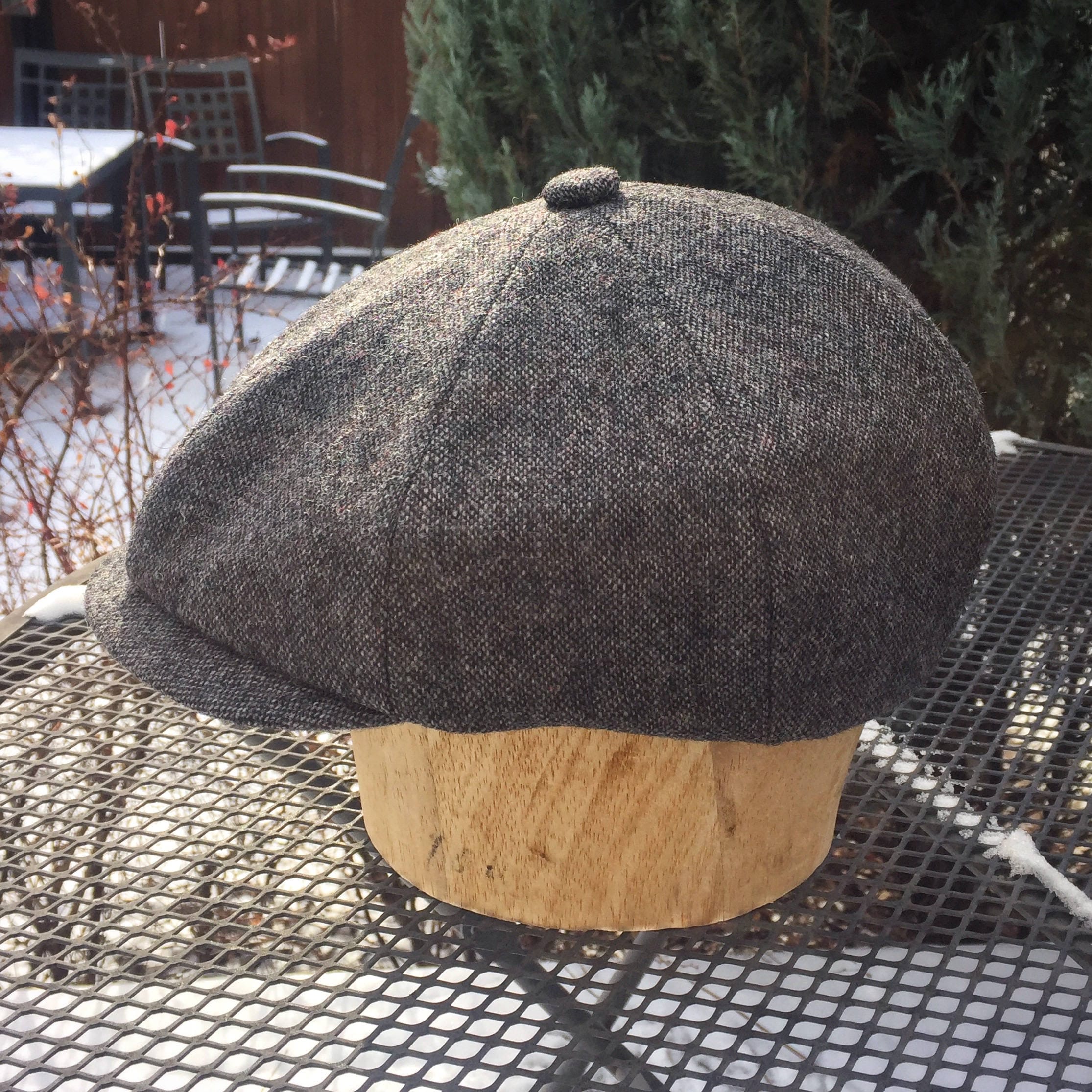 SHELBY Casquette Harris Tweed Newsboy 8 Pans Gatsby Béret Baker Boy