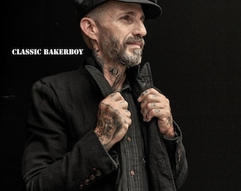 Klassische Bakerboy Paperboy Schiebermütze Hut Retro Vintage Harris Tweed Maßgeschneidert Peaky Blinders Gatsby Groß Jede Größe XL Nach Maß