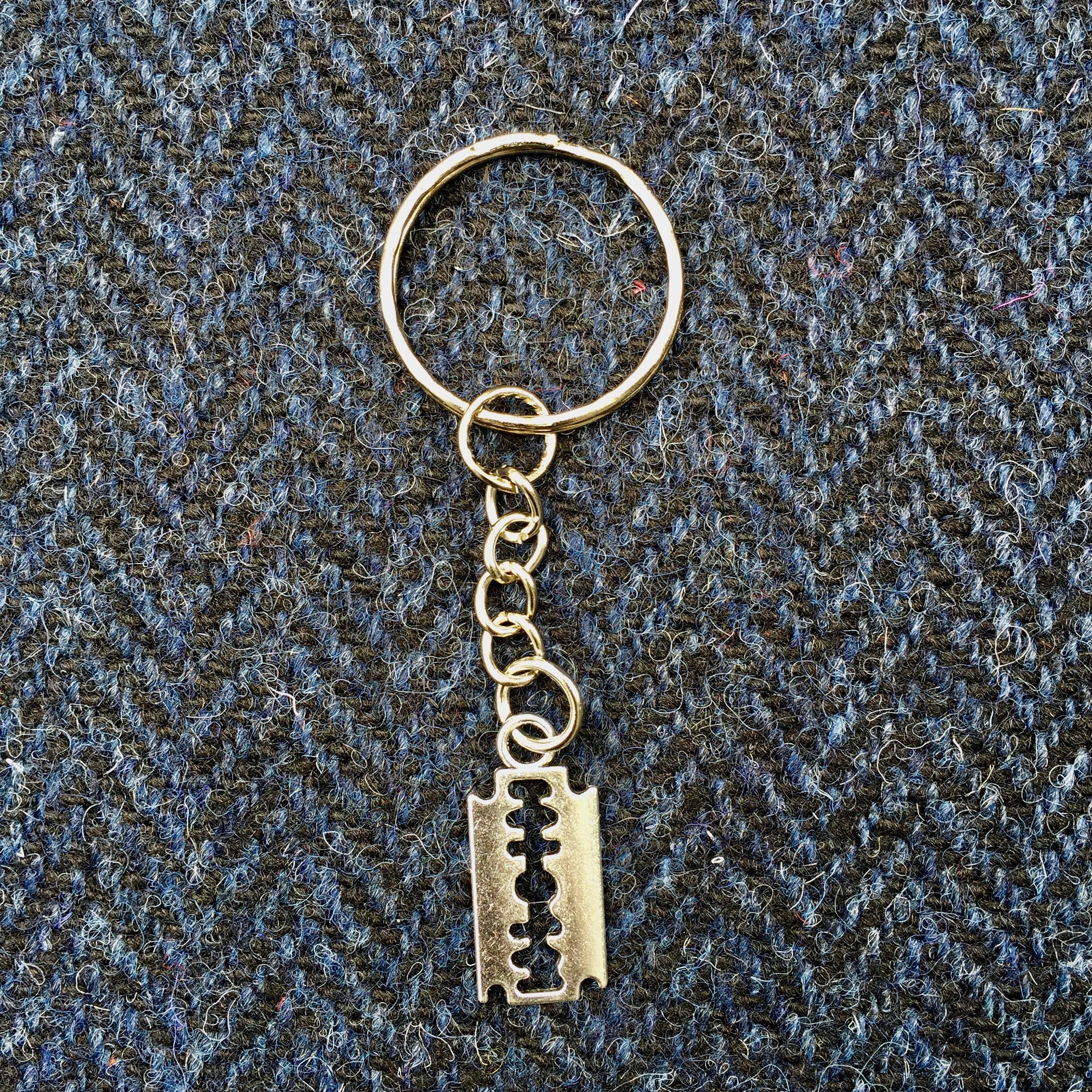 Razor Blade Keychain Peaky Blinders Charm Retro Punk Jewelry Etsy