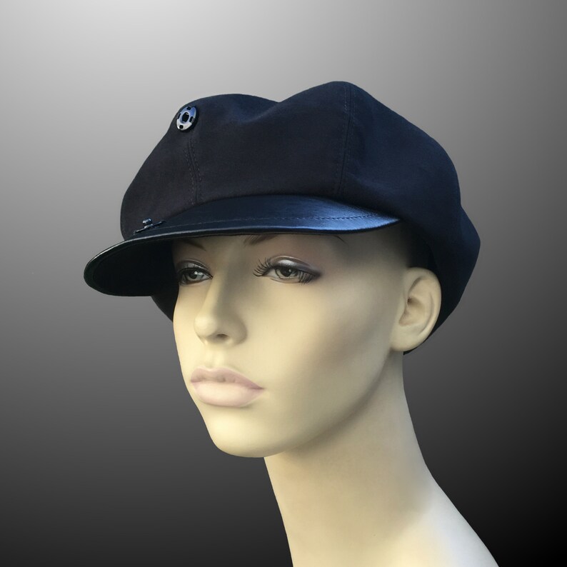 Summer Charlotte Moleskin Brushed Cotton Leather Peaky Blinders Bakerboy Paperboy Newsboy Flat Cap Hat 1920 1930 Bespoke XL Custom Made