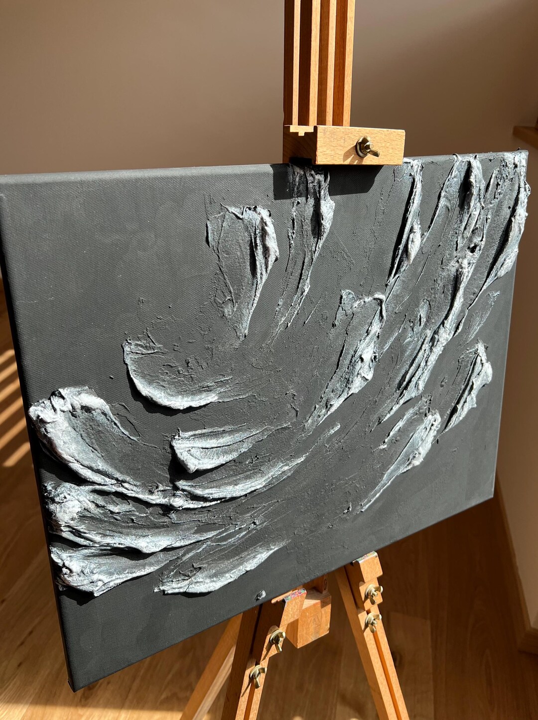 7月特売　欧州表現主義 油彩『嵐の夜』40×40cm(6号)サイン・裏書あり 嵐の夜 - Etsy 日本
