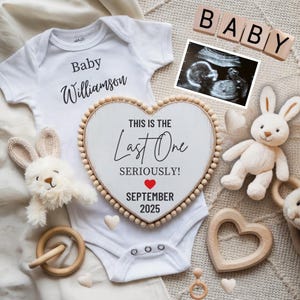 Last Baby Pregnancy Announcement Digital, The Grand Finale Editable Template, Neutral Boho Social Media Reveal, Final Baby Announcement