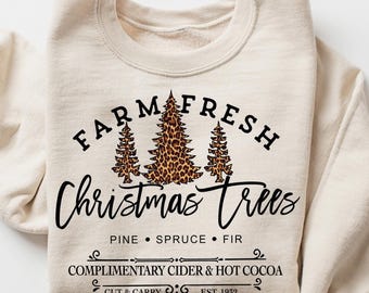 Retro Farm Fresh Christmas Tree Sweatshirt, Christmas Tree Cake Sweater, Christmas Cake Sweatshirt, Christmas Crewneck, Christmas Shirt