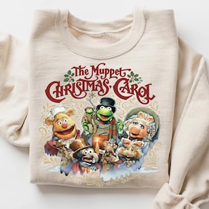 The Muppet Christmas Carol Shirt, Kermit Holiday Movie Tee, Retro Christmas T-Shirt, Funny Muppets Xmas Sweatshirt, Family Holiday Gift