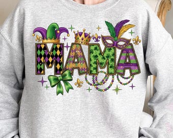 Mama Mardi Gras Sweatshirt, Mardi Gras Shirt, This Girl Needs A Drink T-Shirt, Mardi Grass Festival Shirt, New Orleans Gift Shirt
