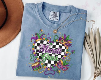 Comfort Colors Mardi Gras Carnival Shirt, New Orleans Cruise T-Shirt, Fleur De Lis Tee, Fat Tuesday Gift Shirt, Mardi Gras Shirt