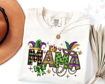 Comfort Colors Mama Mardi Gras Shirt, Mardi Gras Shirt, This Girl Needs A Drink T-Shirt, Mardi Grass Festival Shirt, New Orleans Gift Shirt