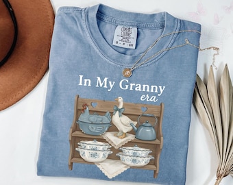 Komfortfarben in meiner Oma Ära Shirt, neue Oma T-Shirt, Schwangerschaftansage Geschenk Shirt, Geschenk für Oma zu sein, Geschenk Shirt