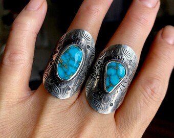 Sterling Silver and Turquoise Mountain Ring - Let It Be Me