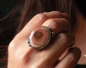 Sterling Silver and Imperial Jasper Ring - Your Heart Is Your Compass