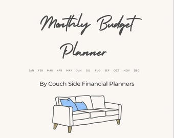 Monthly Budget Planner Printable | Expense Tracker PDF | Financial Organizer | Instant Download