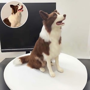 Custom Pet Felt Plush: Personalized Dog Replica Sculpture