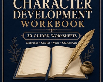 Printable Character Development Workbook PDF | 30 Character Profile, Backstory & Arc Worksheets for Fiction Writers