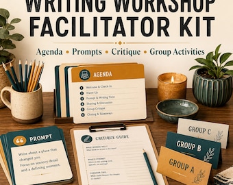 Writing Workshop Facilitator Kit | Creative Writing Agenda, Critique Forms & Group Activities