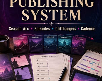Serial Fiction Publishing System | Episode Planner, Cliffhanger Tracker & Release Cadence