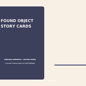 Spunti di scrittura con oggetti trovati / 120 carte per storie di mistero / Mazzo di scrittura creativa stampabile