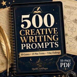 500 Creative Writing Prompts, Plot Twists & 7-Day Challenge PDF